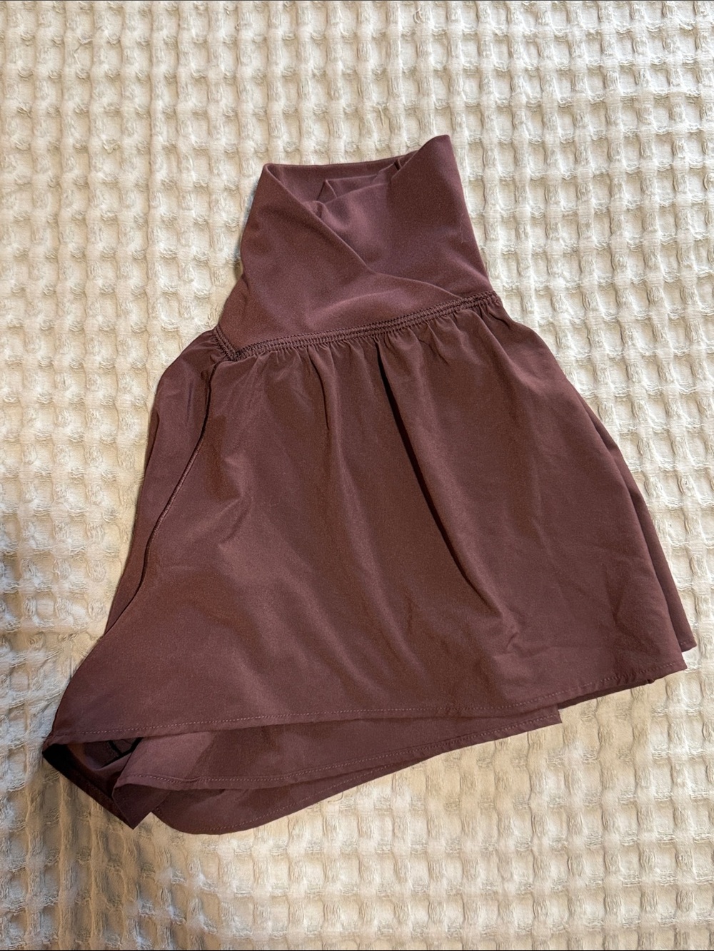 OFFLINE by Aerie XS Crossover Flowy Shorts Brown - Picture 3 of 5